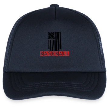 Kid's Baseball Flag Trucker Cap