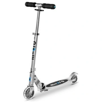 Skrejritenis Micro Hulajnoga Sprite LED, silver ma