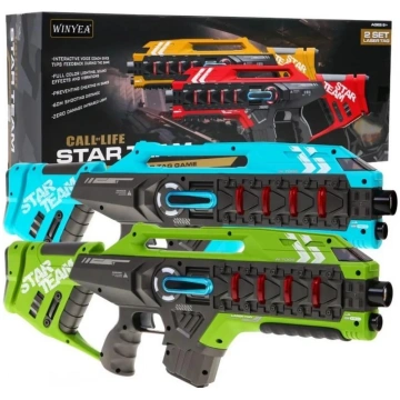 Star Team Laser Tag lāzerpistoles zaļa zila ZMI.W7