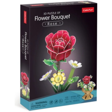 3D Puzzle Puķu pušķis Rozes - Cubic Fun Cubicfun