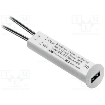 Touchless switch; white; 12VDC,24VDC; with motion 