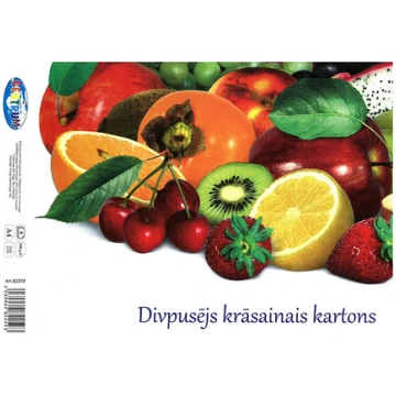 Divpusējs krāsainais kartons CENTRUM A4 8lp 82259