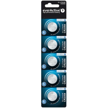 CR2354 baterija everActive litija iepakojumā 5 gb.
