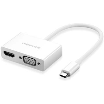 USB-C - HDMI VGA video pārveidotājs adapteris, bal