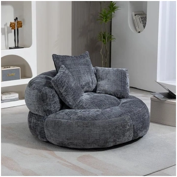 okwish Sofa Bed with 3 Cushions, Corner Sofa Lazy 