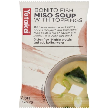 Yutaka Instant Miso Soup Bonito 7.5g (Pack of 10)