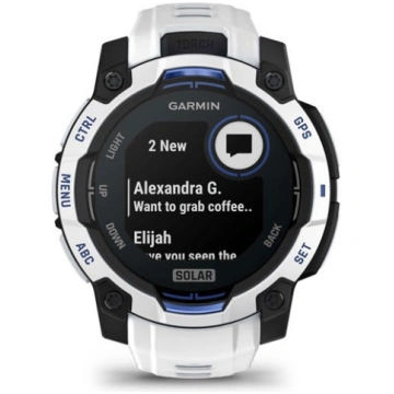 Garmin Instinct 3 Solar watch, 45mm, white
