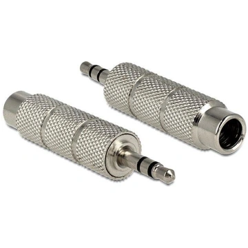 Delock Adapter Stereo 3.5 mm plug 6.35 mm jack 3 p