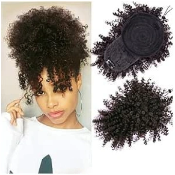 Viendabīgi haarknoten Afro High Puff Haarknoten mi