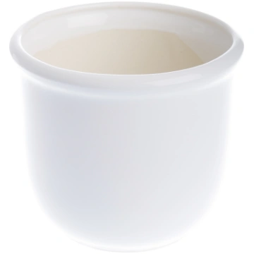 Puķu pods Banga 5001, keramika, Ø 16 cm, balta krā