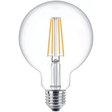 LED spuldze ar pavedienu Philips G93 E27 7W (ekv. 