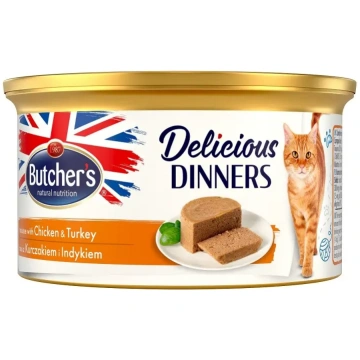 BUTCHER"S Delicious Dinners Vistas Gaļa ar tītari 