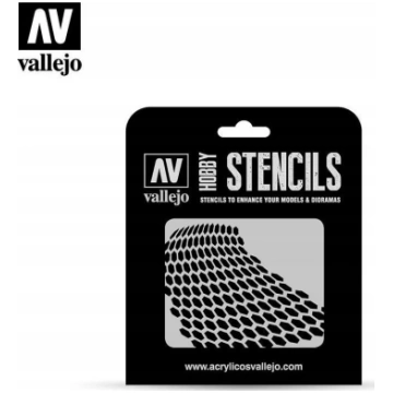 Vallejo Vallejo: Stencils - Distorted Honeycomb 20