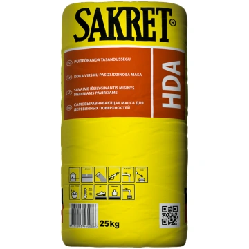 Koka virsmu izlīdzinošā masa SAKRET HDA 25kg 47510