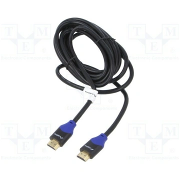 Cable; HDMI plug,both sides; PVC; 3D,4K,ARC,CEC 2.