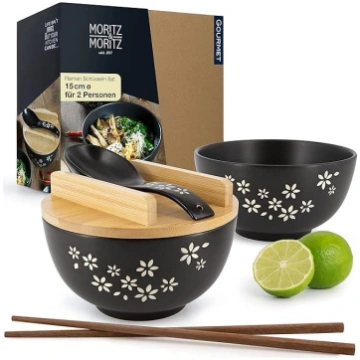 Moritz & Moritz 2 x Ramen keramikas bļodas, 600 ml