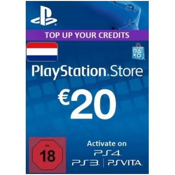 Holandes PSN 20 EUR Dāvanu Karte MISSING