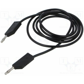 Test lead; 60VDC; 30VAC; 32A; Len: 1.5m; black; Ma