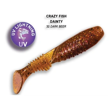 Mīkstā māneklis Crazy Fish Dainty 85mm 32-Dark bee