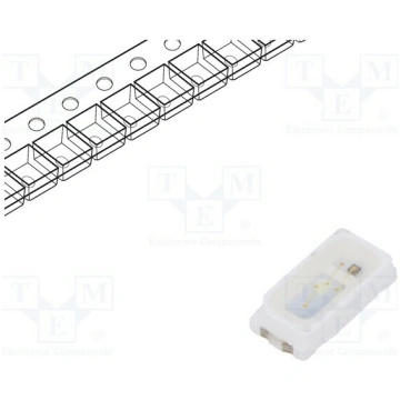 LED; green; SMD; PLCC2; 1000÷2300mcd; 2.8÷3.5VDC; 