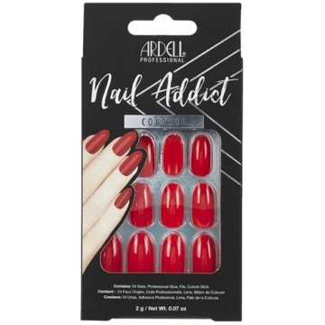 Mākslīgie nagi Ardell Nail Addict Cherry Red, 24 g