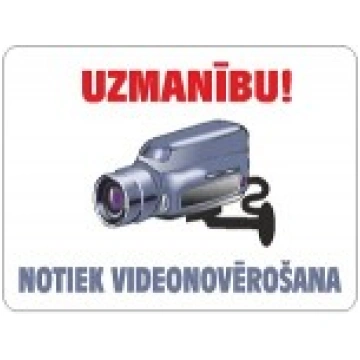 Uzlīme "Notiek videonovērošana" RI_9200601