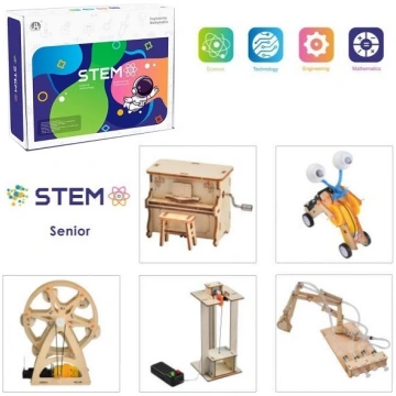 Wooden Assembly Advanced Science Lab Kit, 5in1 STE