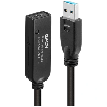 Lindy 20m USB 3.0 Active Extension Type A to C | 4