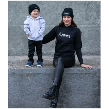 Sieviešu komplekts "Mamma" (džemperis+ cepure) Lat