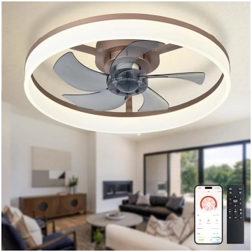 Depuley LED griestu ventilators ar gaismu: 20 coll