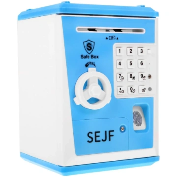 Cūciņa bankas seifs bērniem, zils