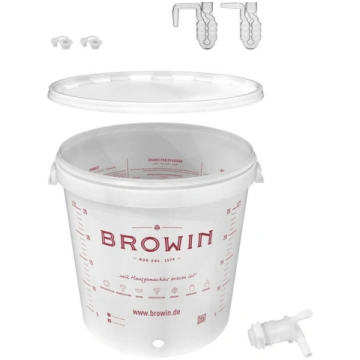 Fermentācijas spainis 30 L BROWIN 340465, poliprop