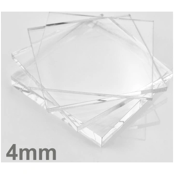 Caurspīdīgs organiskais stikls, 4mm, 2050 x 3050mm