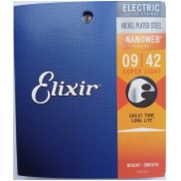 Elektriskās ģitāras stīgas 12002 Elixir 09-42 Nano