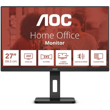LCD Monitor AOC 27 " 2560 x 1440 pixels Quad HD Na