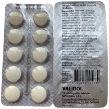 Validol tab. N10 Viola Farma