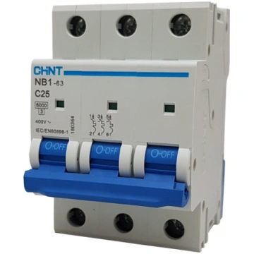 Automātslēdzis 3P C 25A 6kA (NB1-63) CHINT