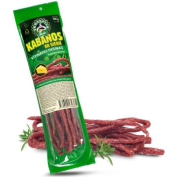 DESIŅAS KABANOS VĪTINĀTAS AR SIERU 100G