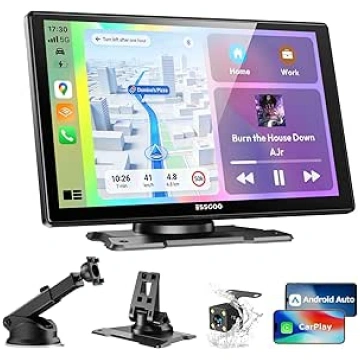 ESSGOO Carplay Android auto displejs ar aizmugures