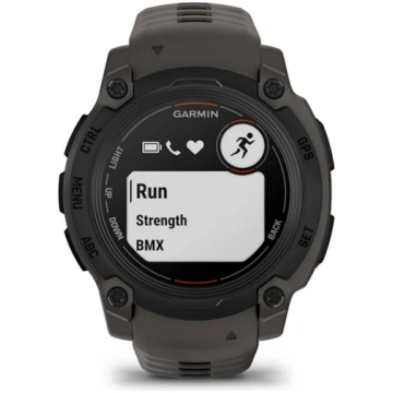 Instinct E – 40 mm, Black with Charcoal Band Garmi
