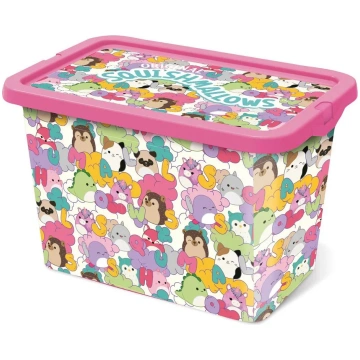 Squishmallows Pūkaina plastmasas uzglabāšanas kast