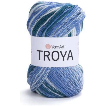 Adīšanas dzija YarnArt Troya 100g, krāsa 2117