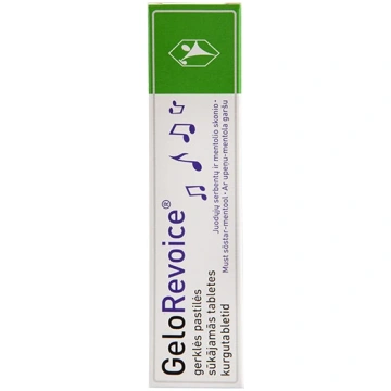 GeloRevoice Upeņu - mentola tabletes, 20 gb