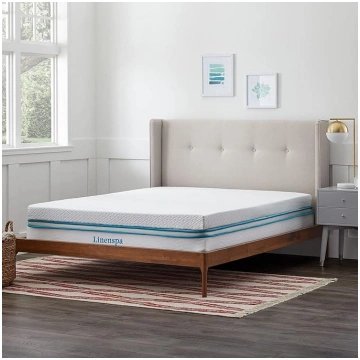 Linenspa Memory Foam Mattress Topper 10cm Zipped M
