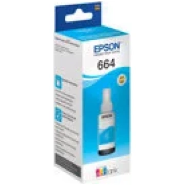 Epson T664 EcoTank tintes pudelīte, zilā krāsā