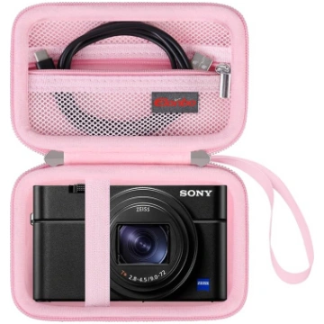 Elonbo Pink Camera Case Bag for Sony ZV-1 ZV-1F ZV