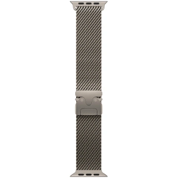 Siksniņa Apple Watch 49mm Natural Titanium Milanes