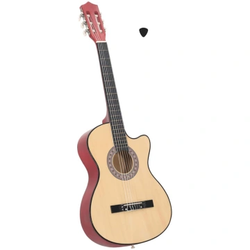 Akustiskā ģitāra ar 6 stīgām, vesterna stils, 38",