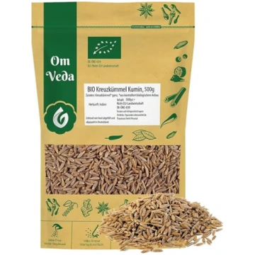Bioloģiskie veseli kumīna sēklas, 500 g | Augstākā