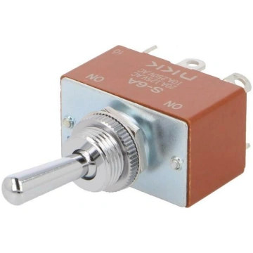 Switch: toggle; Pos: 2; DPDT; ON-ON; 10A/250VAC; 2